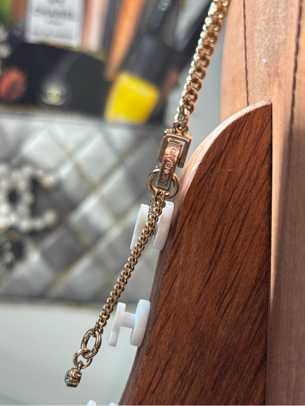 Givenchy multicolor Swarovski crystal necklace in gold tone NWOT - Picture 10 of 12